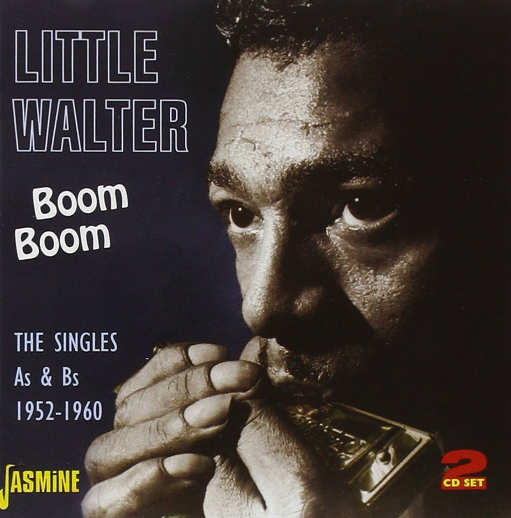 CD cover, Little Walter - Boom Boom: The Singles As & Bs 1952-1960, on Jasmine Records.