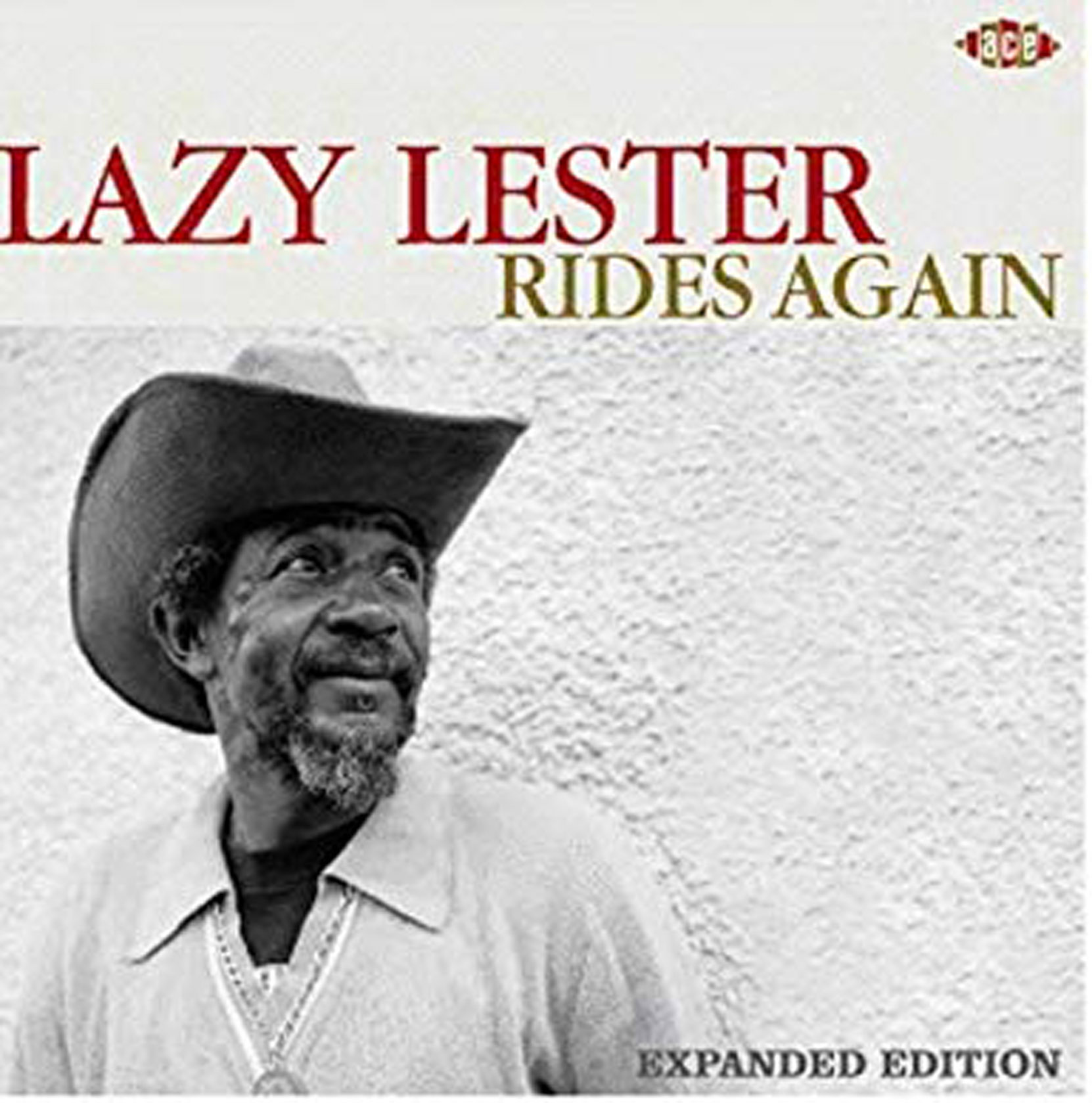 Lazy Lester - Laszy Lester Rides Again, Reissue of the original 1988 album (with bi=onus tracks) released on Ace Records. CD cover.