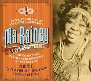 CD cover, Ma Rainey, Mother of the Blues, a 5 CD box set released onJSP Records.