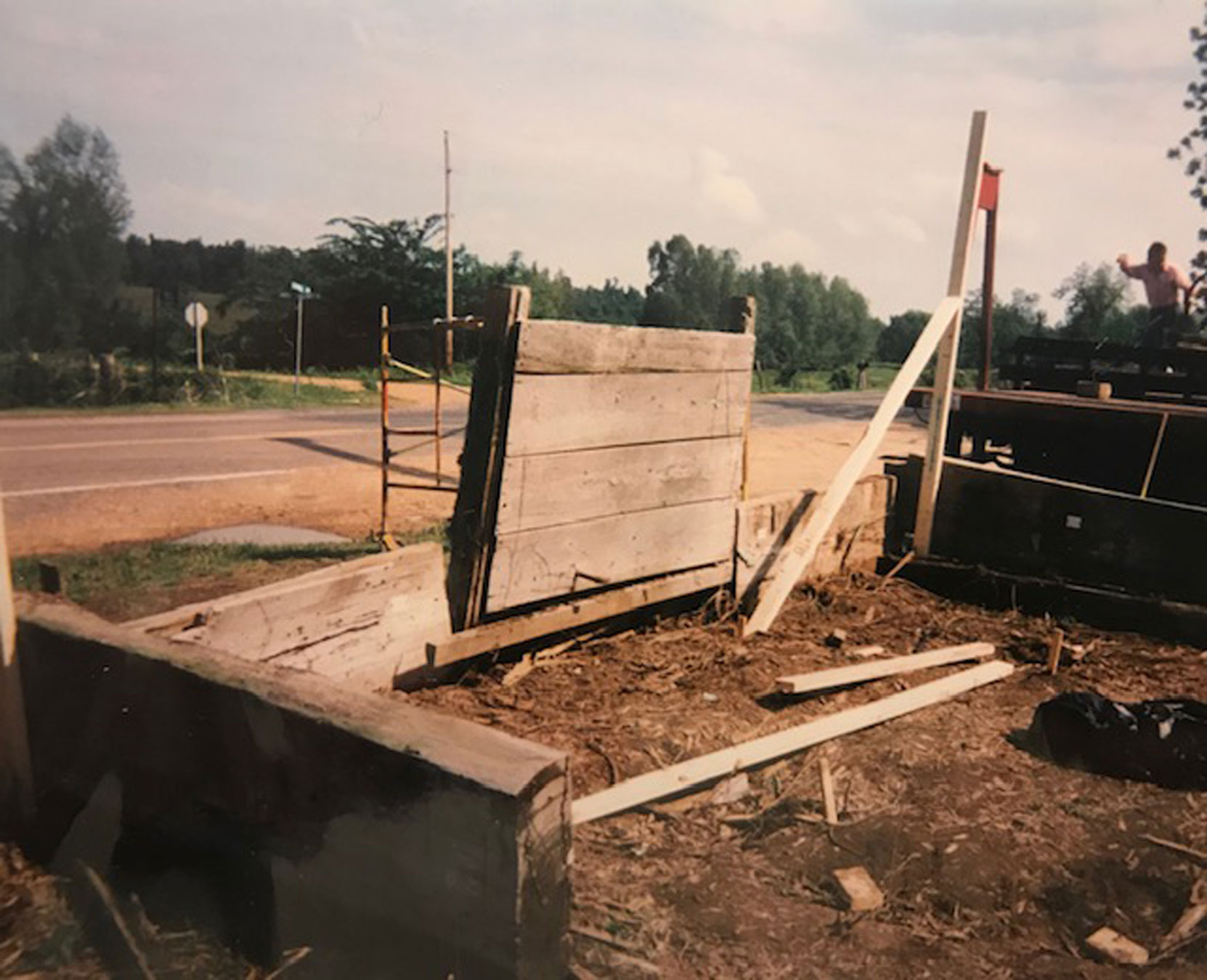 Muddy Waters cabin being disassembled at Stovall Farms for its move to the Blues Museum, , Clarksdale, Mississippi, circa 1990's (photo: Larry Amato)